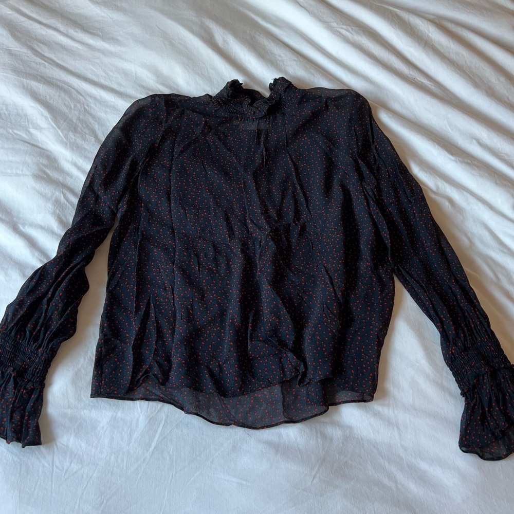 JUST Navy and Red Long Sleeve